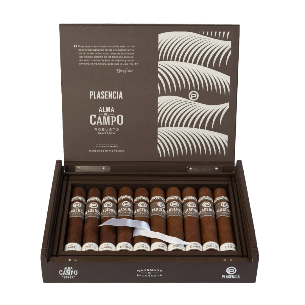 Plasencia Alma del Campo Robusto Gordo, elegant Nicaraguan handmade cigars.