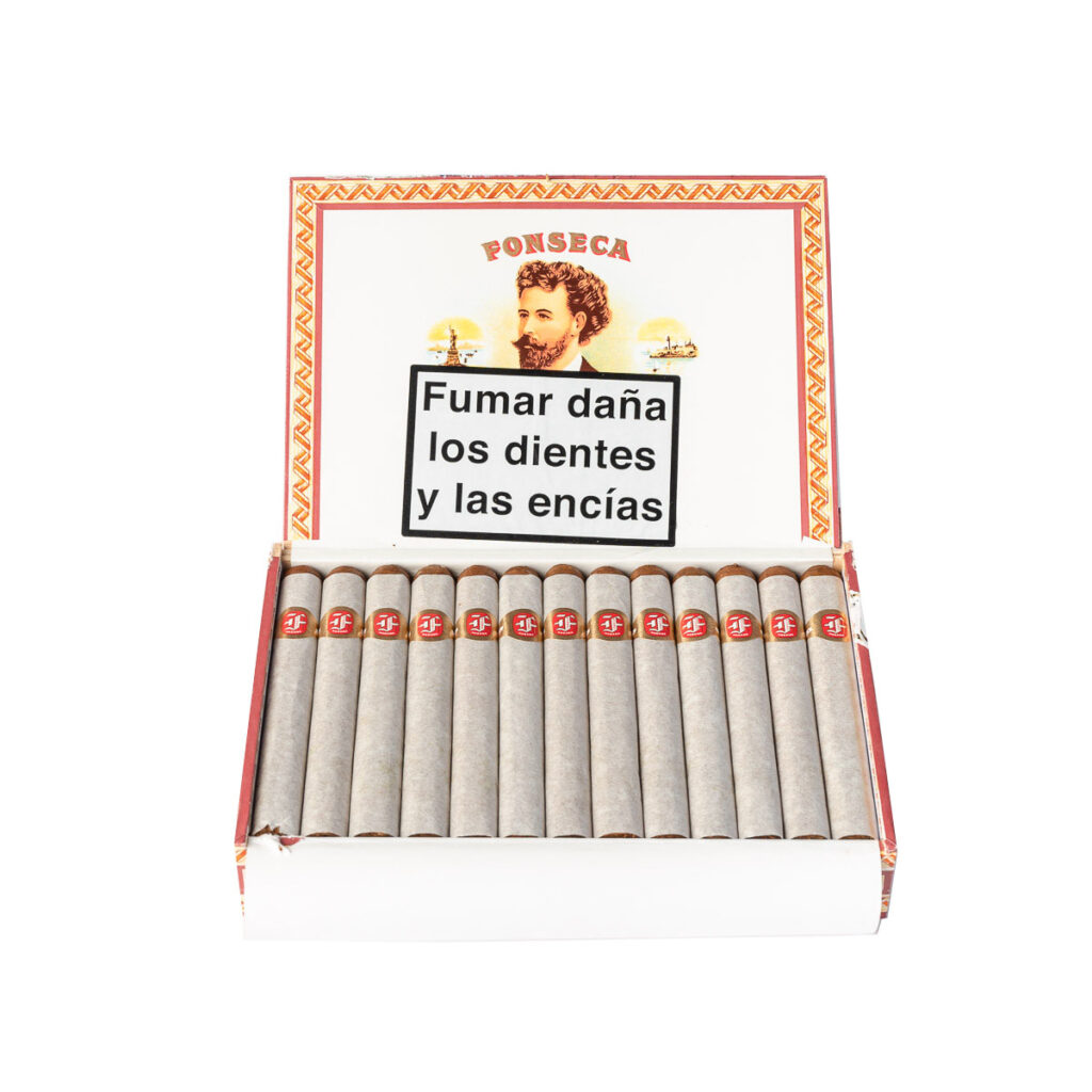 Fonseca cigars in an elegant box with classic branding.
