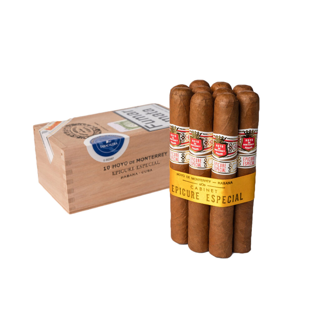 Hoyo de Monterrey Epicure Especial, premium Cuban cigars in elegant packaging.