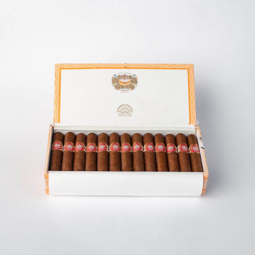 H. Upmann cigars in an elegant, open box presentation.