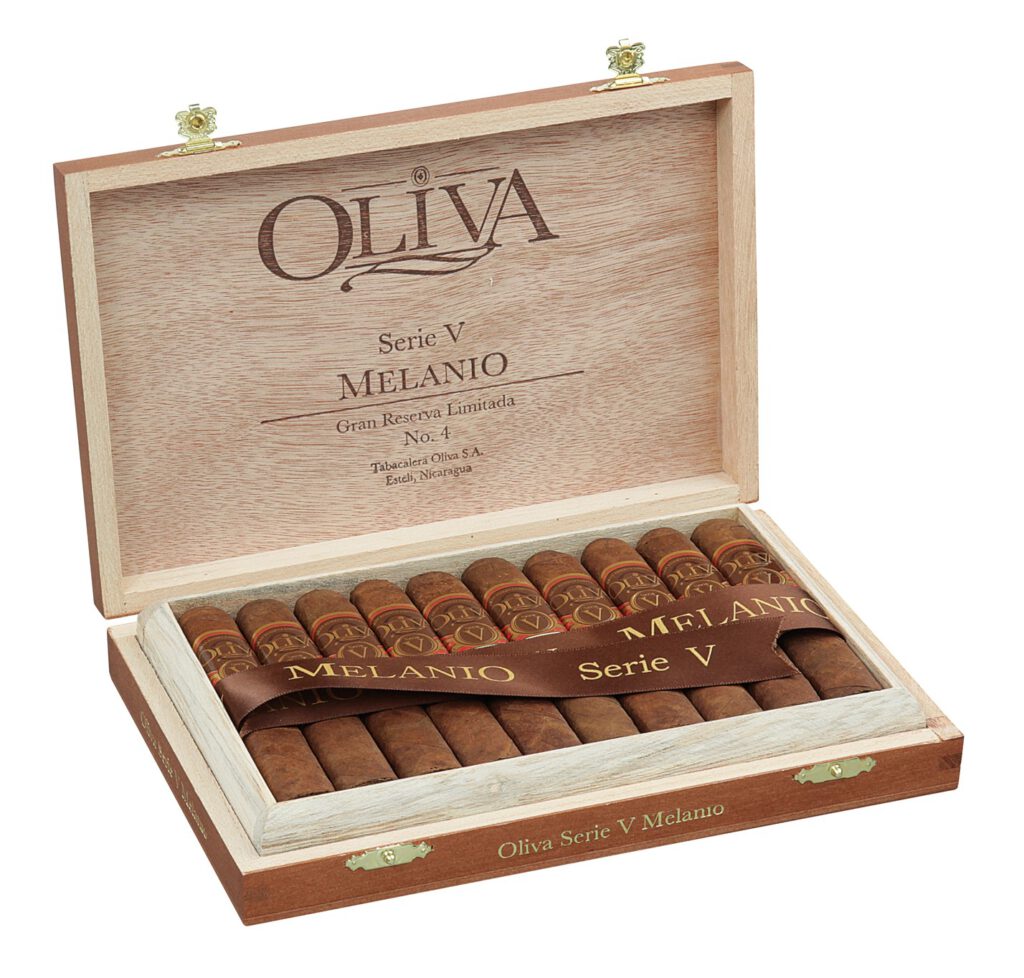 Oliva Serie V Melanio premium boxed cigars.