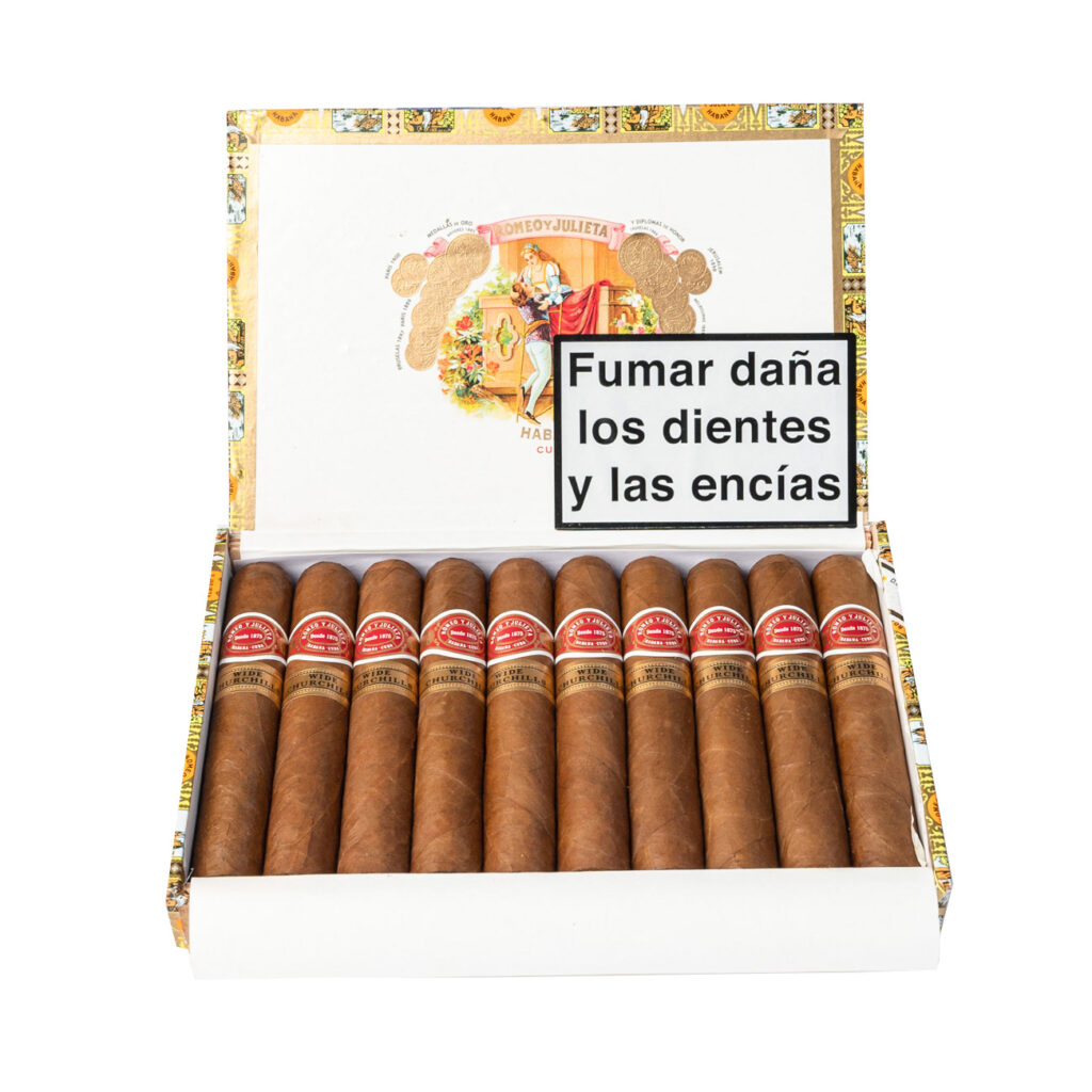 Romeo y Julieta cigars, classic presentation with rich visual appeal.