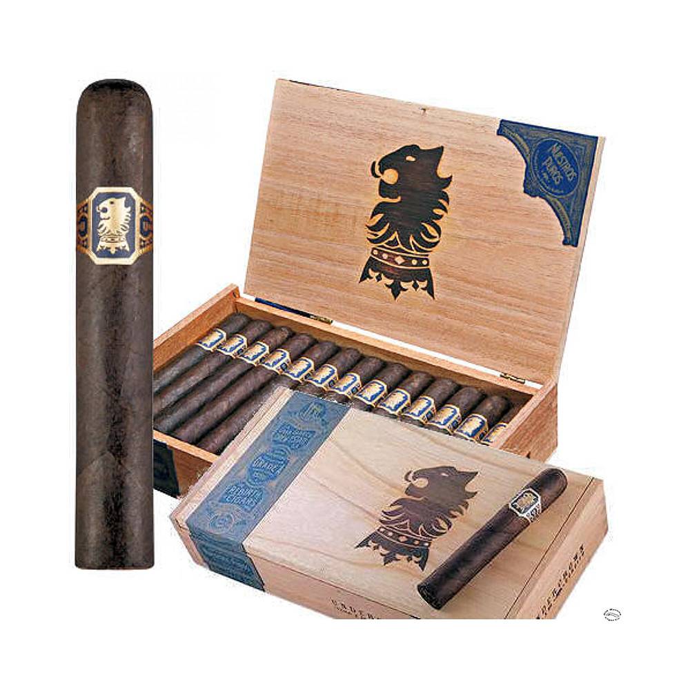 Drew Estate Liga Privada No. 9 cigars in a decorative wooden box.