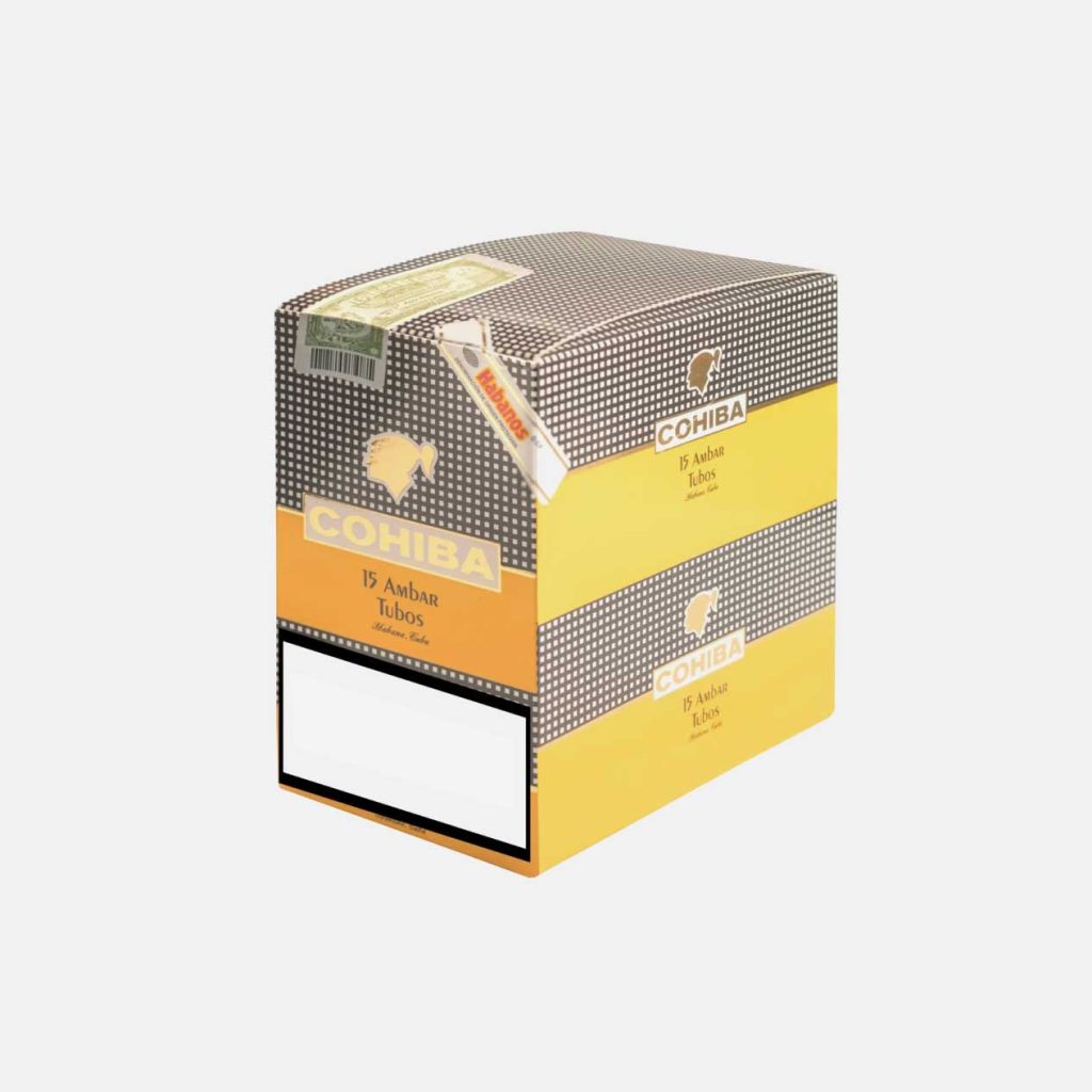 COHIBA AMBAR  Tubos 3 x 5 (15)
